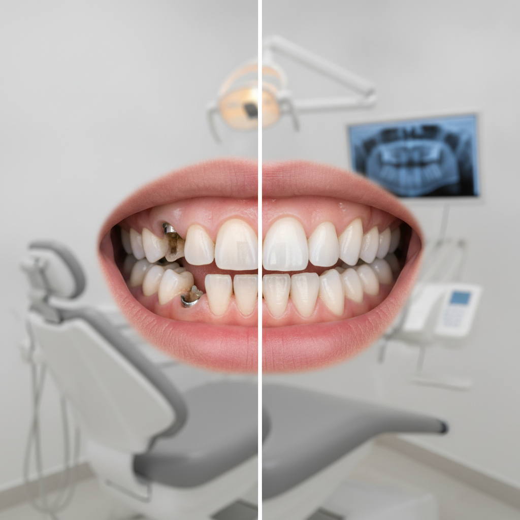 Implante Dentário em Tubarão SC: Antes e Depois