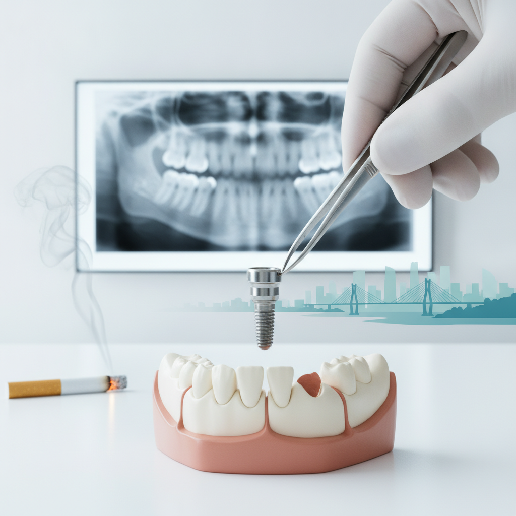 Implante Dentário para Quem Fuma: Riscos em Tubarão SC